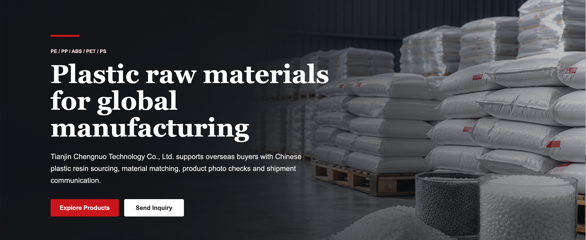 Tianjin Chengnuo Technology Co., Ltd. ajuda els compradors estrangers a obtenir resines plàstiques xineses, a seleccionar materials adequats, a comprovar les fotografies dels productes i a gestionar la comunicació relacionada amb l'enviament.